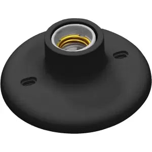 PLAFON PRETO PARA LÂMPADA DE ATÉ 100W-250V