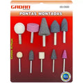 PONTAS MONTADAS P/ MICRO RETIFICA C/10UN. GADAN