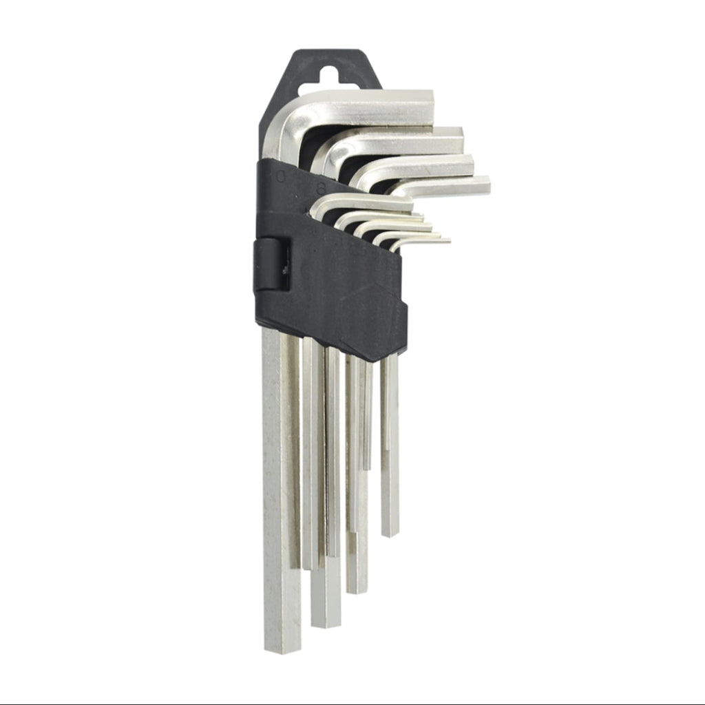 CHAVE ALLEN C/ 9 PEÇAS (MÉDIA) 1,5MM A 10,0MM AÇO CROMO-GADAN