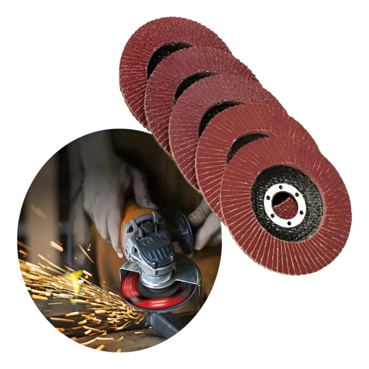 DISCO FLAP 4-1/2" GRÃO 80 -GADAN