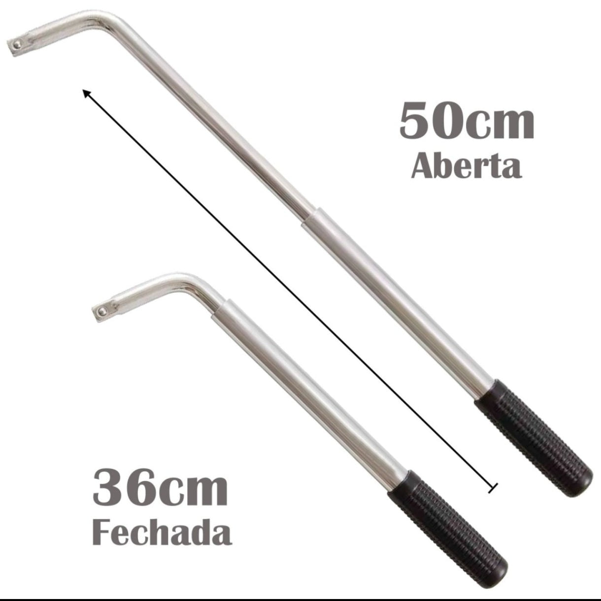 CHAVE DE RODA L TELESCÓPICA PROLONGÁVEL SOQUETE 17-19-21 E 23MM-GADAN