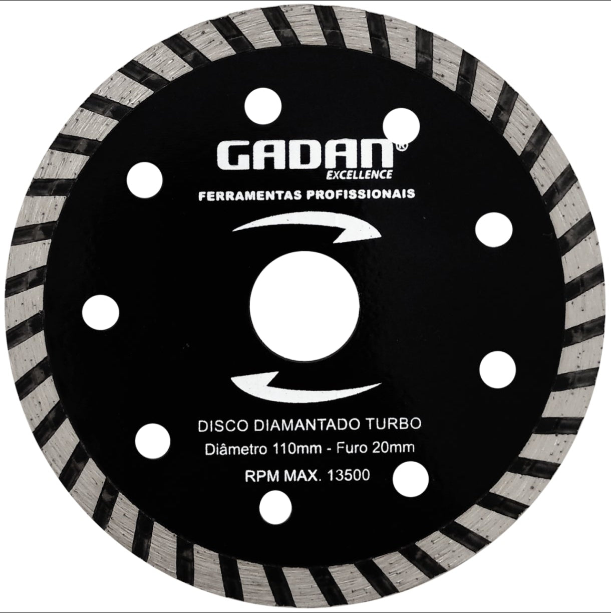 DISCO DE CORTE 4" DIAMANTADO TURBO - GADAN