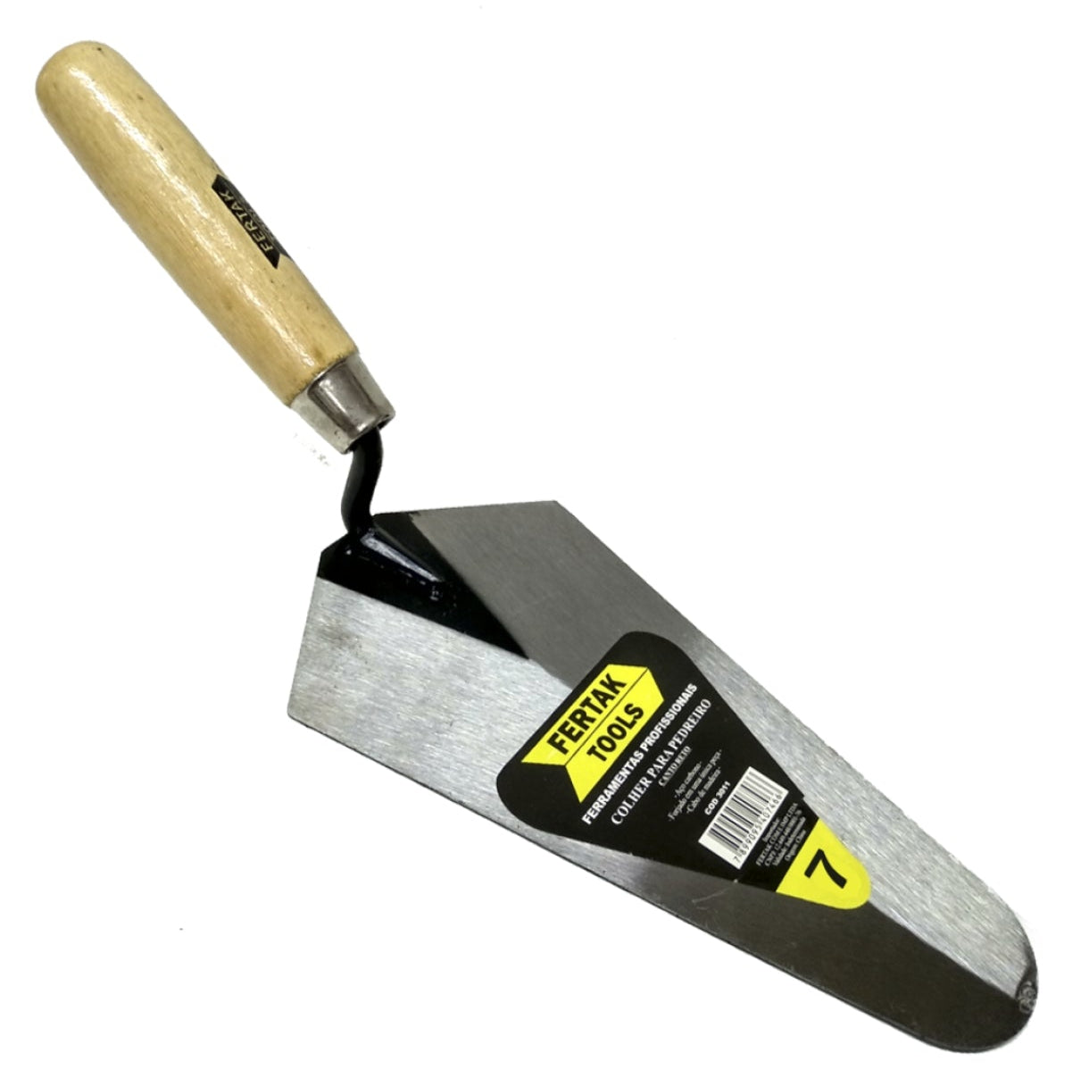 COLHER PARA PEDREIRO 7" CANTO RETO FERTAK