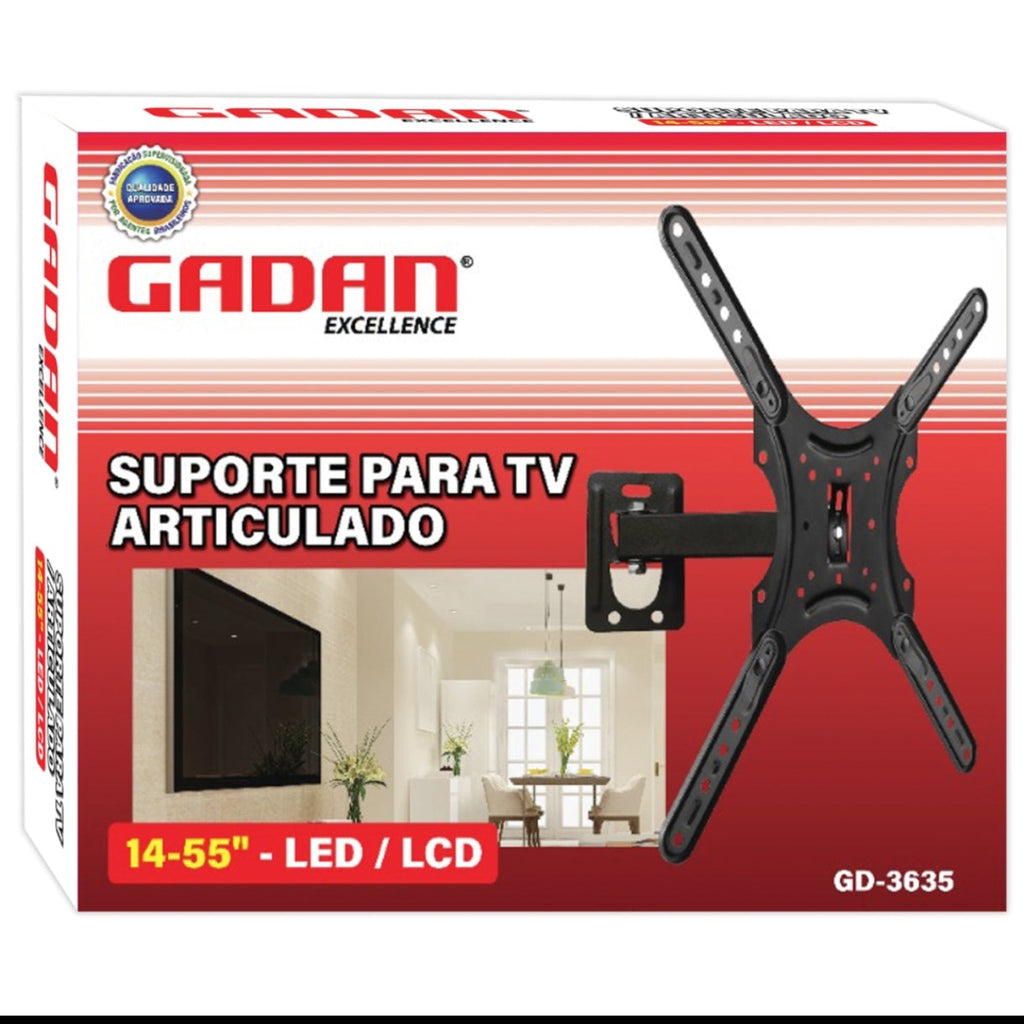 SUPORTE ARTICULADO PARA TVS DE 14 A 55 POLEGADAS -GADAN
