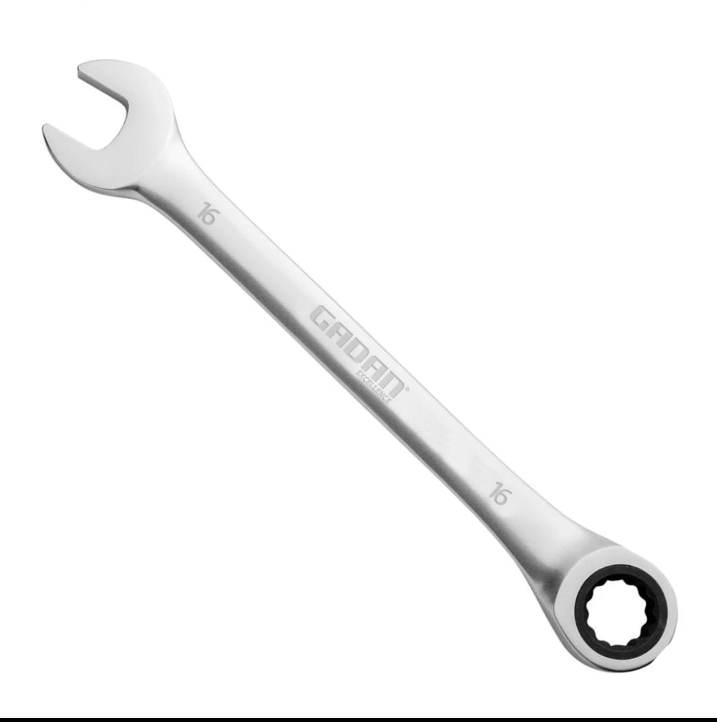 CHAVE COMBINADA COM CATRACA 16MM CROMADA PROFISSIONAL -GADAN