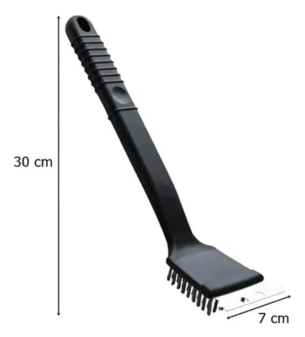 ESCOVA LIMPA GRELHA COM RASPADOR 12" - GADAN